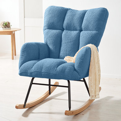 Chaise berçante et berçante capitonnée 35 po