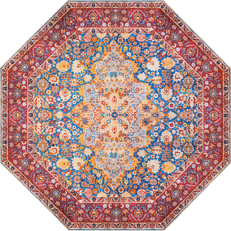 Utin Chenille Oriental Indoor Rug, Octagon 7'6" x 7'6"
