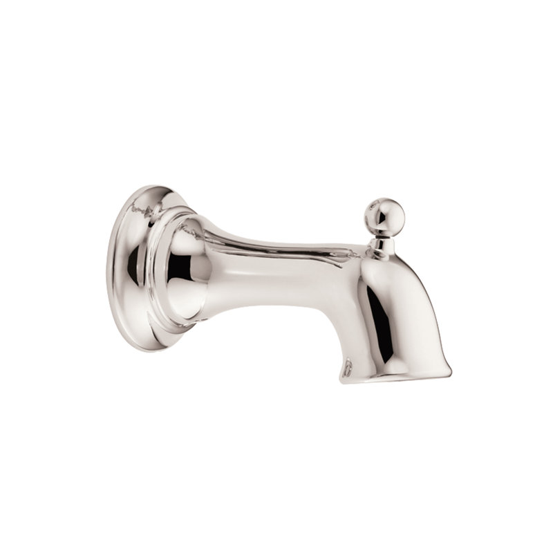 Waterhill Single Handle Wall Mounted Tub Spout Trim with Diverter, Polished Nickel