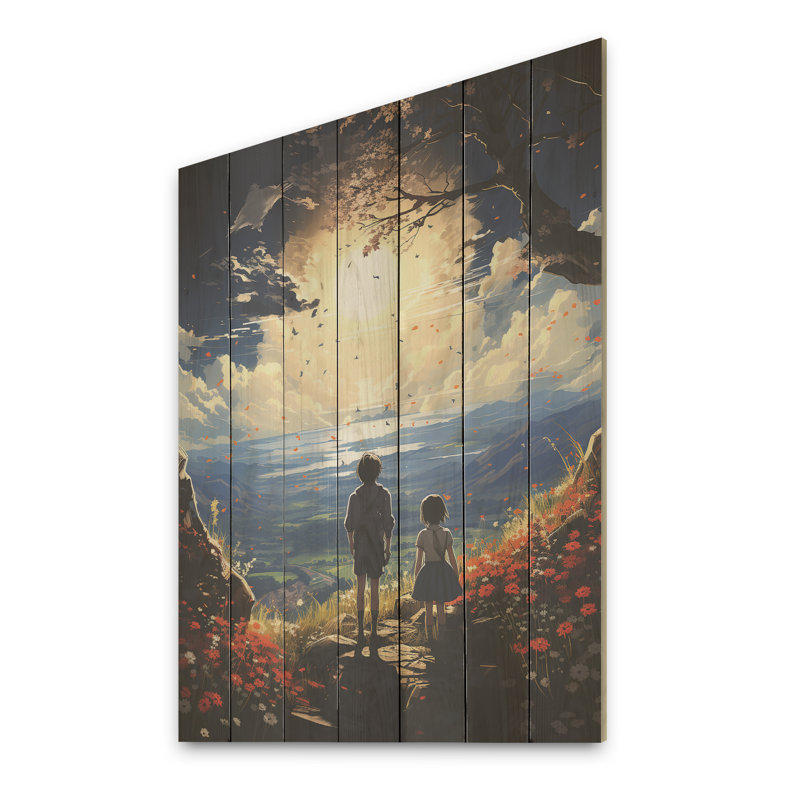«Sunrise Kid Solutide», impression sur bois, H 44 po x l 34 po