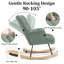 Solid + Manufactured Wood/Iron Rocking Chair-1378224754