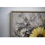 Art mural moderne sur toile à motif floral doré et blanc - reproduction élégante de beauté pour le salon et la chambre à coucher - œuvre d'art moderne 24 x 24 pouces | Idée de cadeau