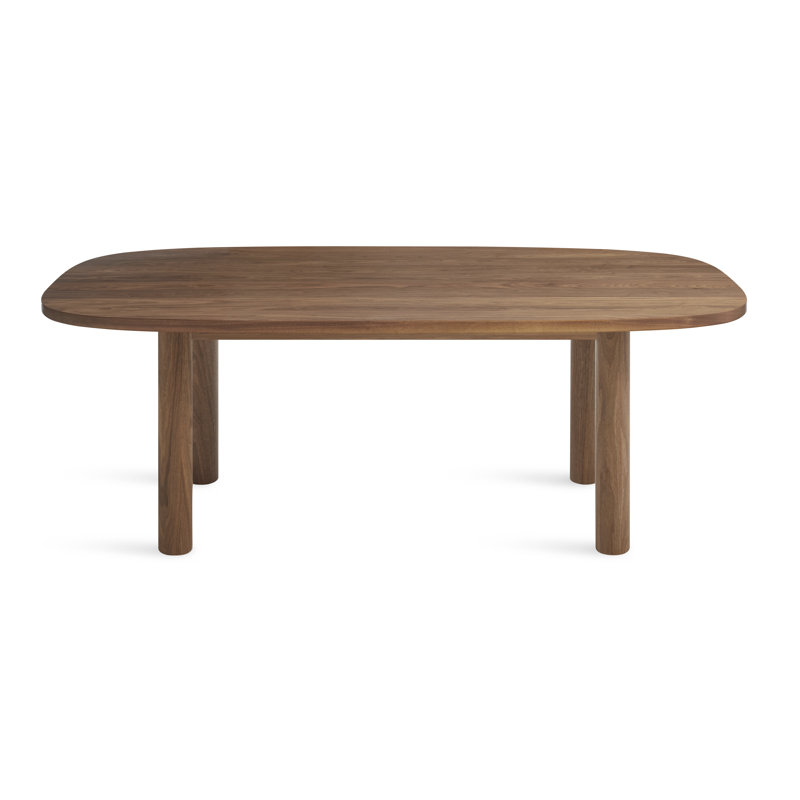 Good Times Oval Solid Oak Dining Table, Walnut, 38" W x 82" L