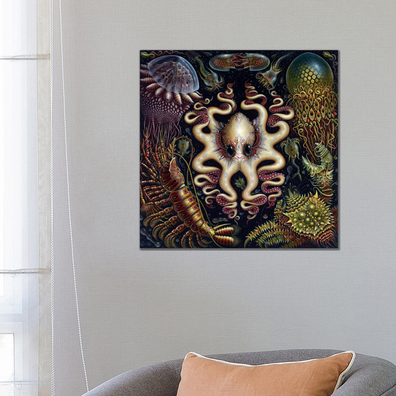 Sea Fauna by R.S. Connett - Wrapped Canvas Print