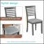 Ensemble de salle à manger moderne 5 pièces, table rectangulaire en bois avec 4 chaises rembourrées pour une salle à manger élégante et fonctionnelle-770354975-770354969