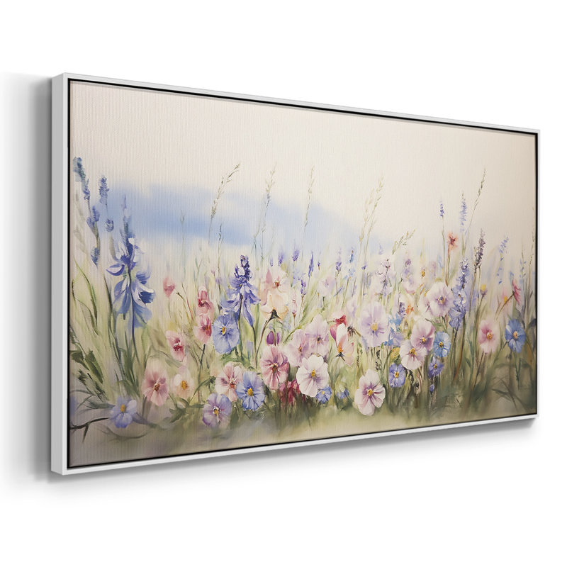 Botanical Series-CCXIX- Toile tendue avec châssis tendue, prête à être accrochée, H 25 po x l 49 po, Doré