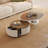 Unique Leaf Shaped Coffee Table Set