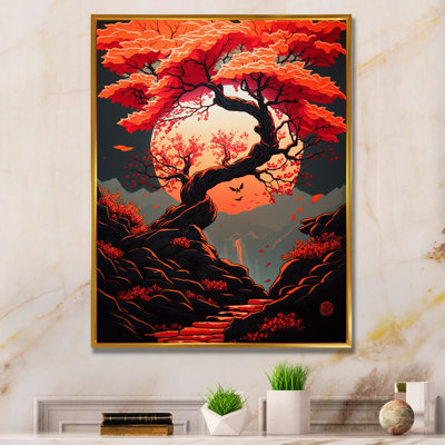 " Orange Cherry Blossum Tree "