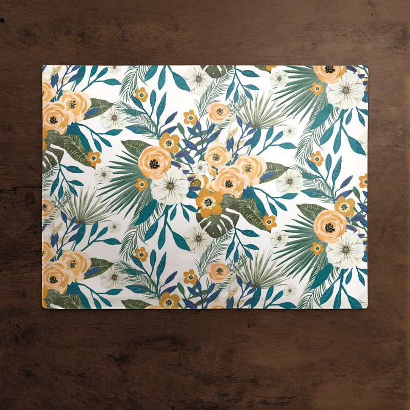 Napperon Tropical 14 ", Blanc