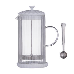 LUXE CAFETIERE/FRENCH PRESS WHITE 1L
