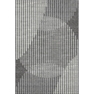 Premium Machine Washable Corum AMF1001 Circles Rug
