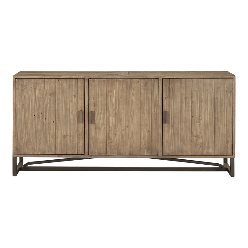 Lopez 68" Wide Pine Wood Sideboard, Sierra