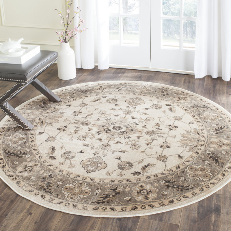 Lyniya Vintage Performance Oriental Rug, Round 6'
