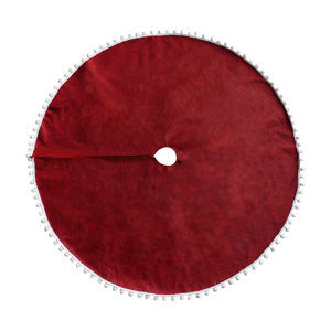 Pom-Pom Trim Tree Skirt