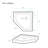 Voltaire 36" x 36" Acrylic White, Single-Threshold, Center Drain, Neo-angle Shower Base
