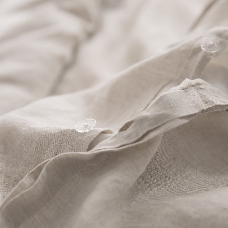 100% Linen Duvet Cover Set, Queen Duvet Cover + 2 Shams, Linen