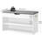 Shoe Storage Bench With Cushion, Entryway Bench With Lift Top Storage Box, 2-Tier Shoe Rack Bench, Adjustable Shelf, For Hallway, Bedroom, Cloakroom, White And Grey