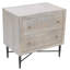 Table de chevet 2 tiroirs Konchog-961376349