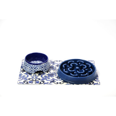 Mollie Clay Pet 3 Piece Bowl Set