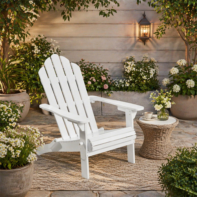 CHAISE ADIRONDack HOLLYWOOD PLIABLE, White