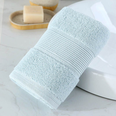 Ensemble de serviettes en coton 1pc absorbant et résistant à la décoloration, serviette de toilette, serviette à main, décoration de salle de bain tendance, serviettes de luxe ultra douces, essentiels moelleux épais, absorbant lourd, bain d'invité,