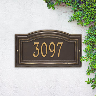 Signature Series 1-Line Wall Address Plaque