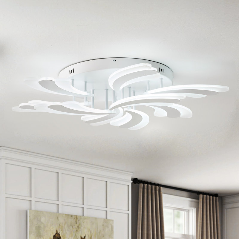 1-Dimmable white LED iron ceiling light