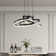 Alliber 1 - Light Statement Square/Rectangle LED Chandelier with Wrought Iron Accents