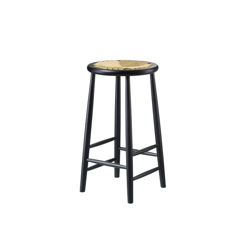 J165 by Jørgen Bækmark, Counter Stool (25.79" Seat Height), Jet Black