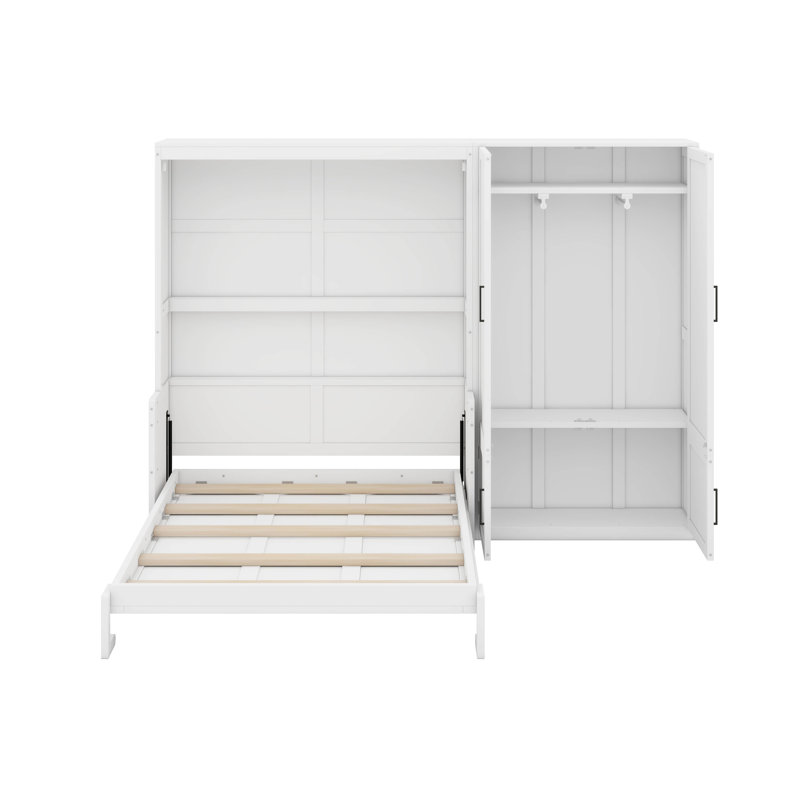 Grand lit escamotable avec placard