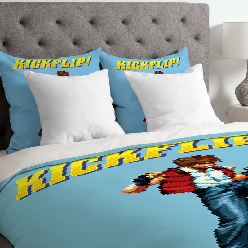 Housse de couette légère kickflip, Housse de couette pour grand lit