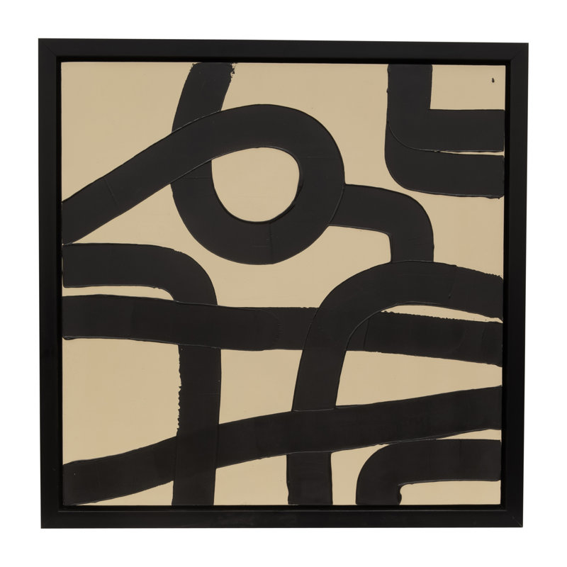 Copperleaf Resin Framed On Canvas Curvy-Cross Roads Painting