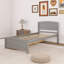 Lit plateforme simple avec deux tiroirs-1155337315