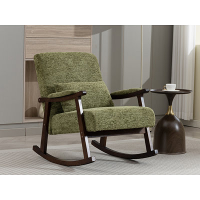 Chaise berçante en bois massif