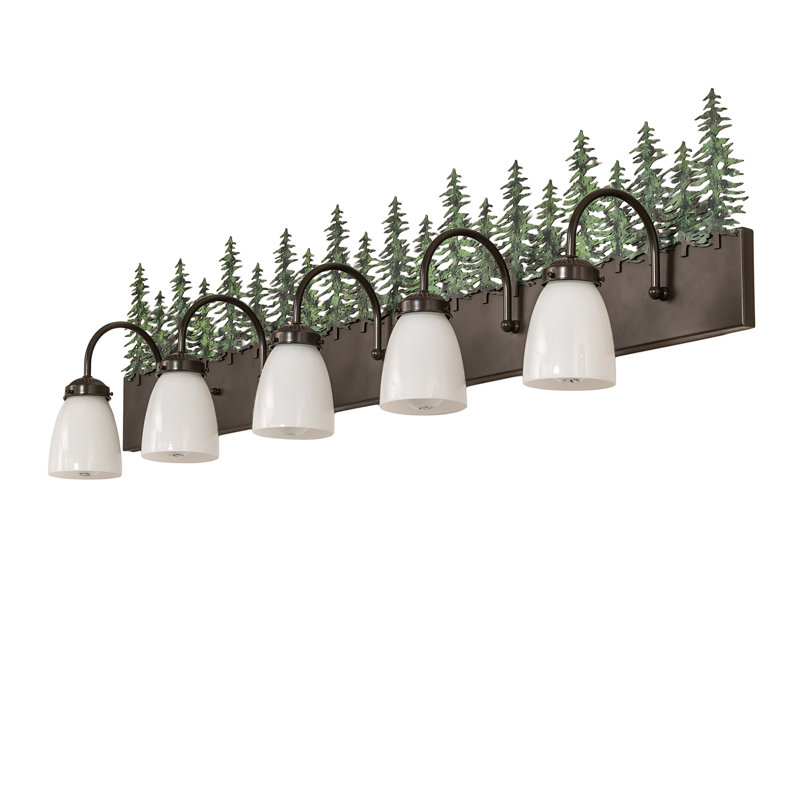 Vanity Light, Timeless Bronze/Green, 12.75" H x 48" W x 8" D