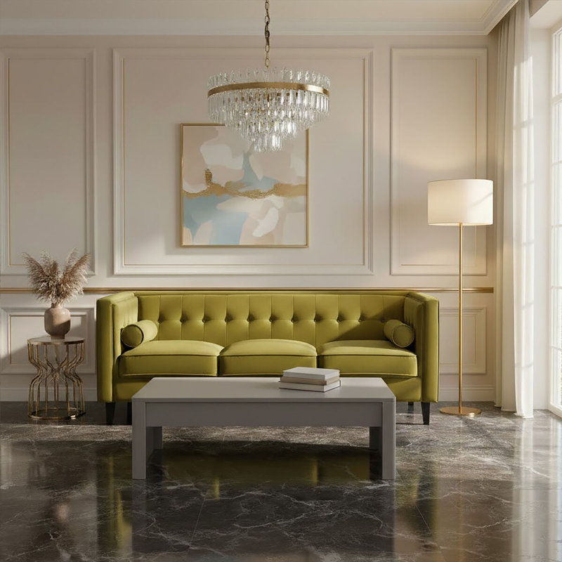 Velvet Sofa, Green