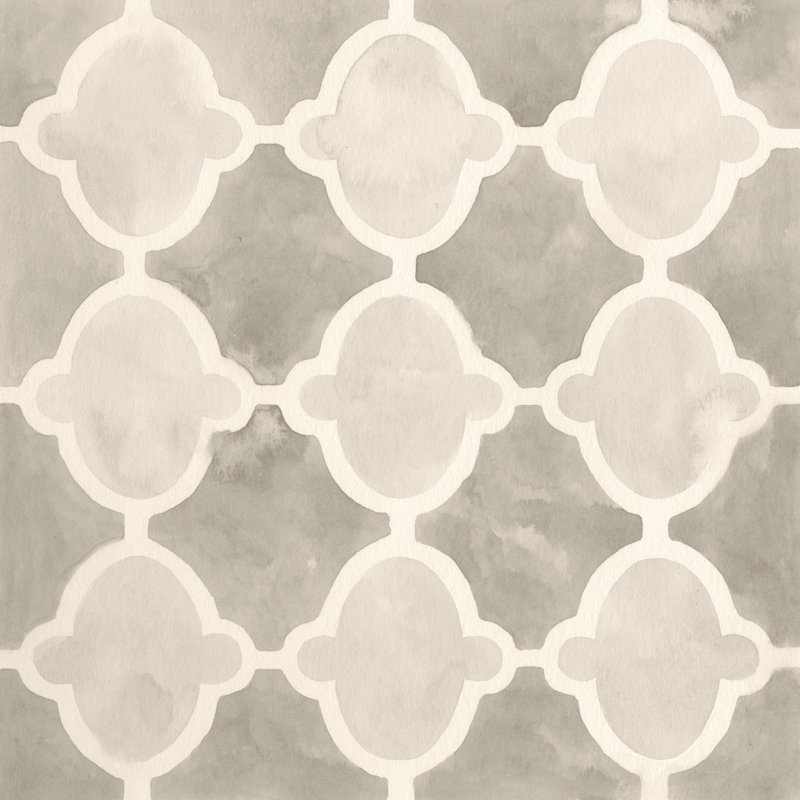 Tuile d'aquarelle neutre II, H 36 po x l 36 po x P 1,25 po