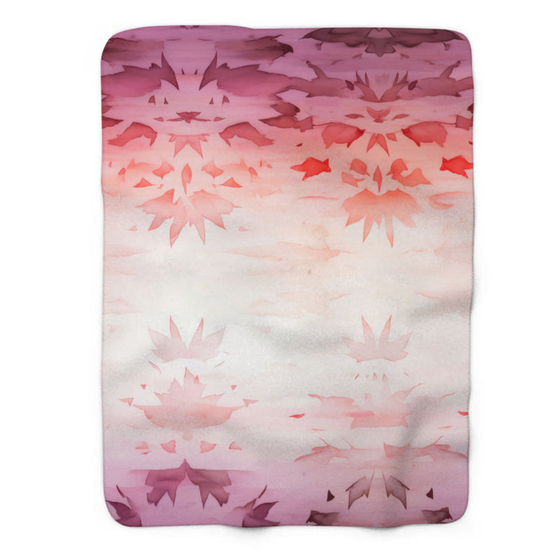 Couverture rose 1 pièce de qualité supérieure, Lit simple