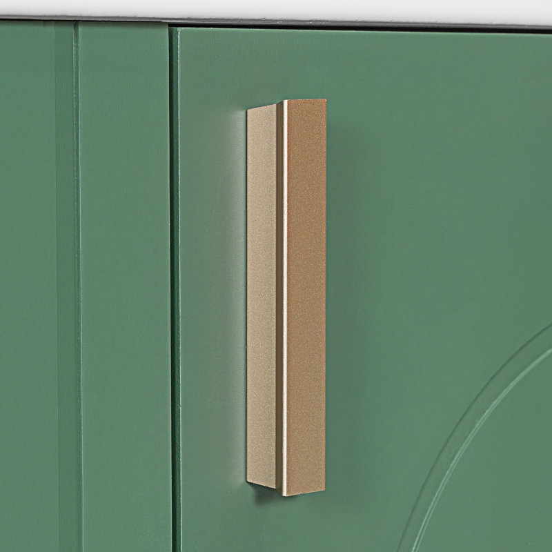Meuble-lavabo de salle de bain avec lavabo, Vert