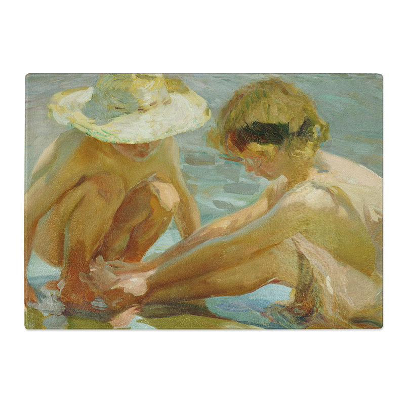 The Wounded Foot by Joaquin Sorolla Y Bastida Chopping Board, 0.4cm H x 28.5cm W x 39cm L