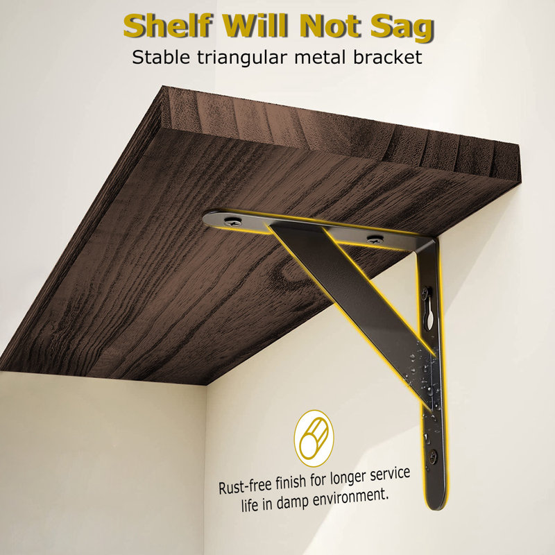Halper 15.7'' W Solid Wood Wall Mounted Shelving Unit