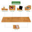 Table de plateau de baignoire, planche de bain en bois pour baignoire avec support à vin et iPad (teck)