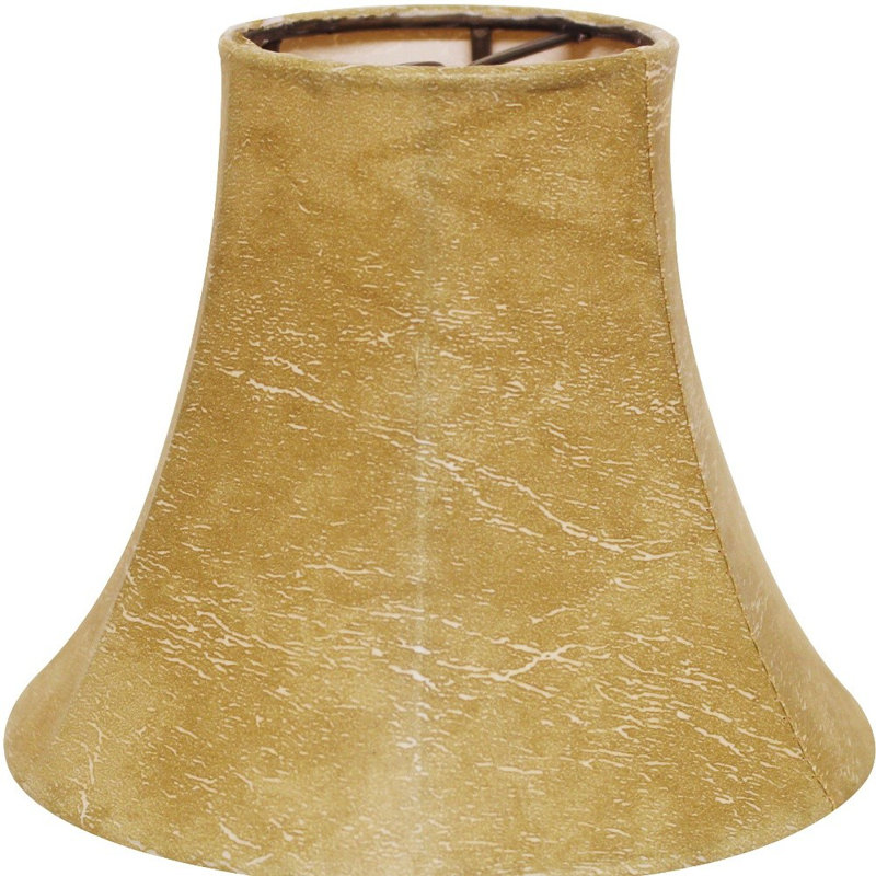 Ensemble de 5 abat-jours lustre 5 po en parchemin antique, Jaune clair