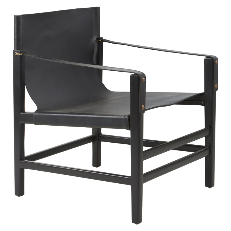 Natalie Upholstered Armchair, Black, Black