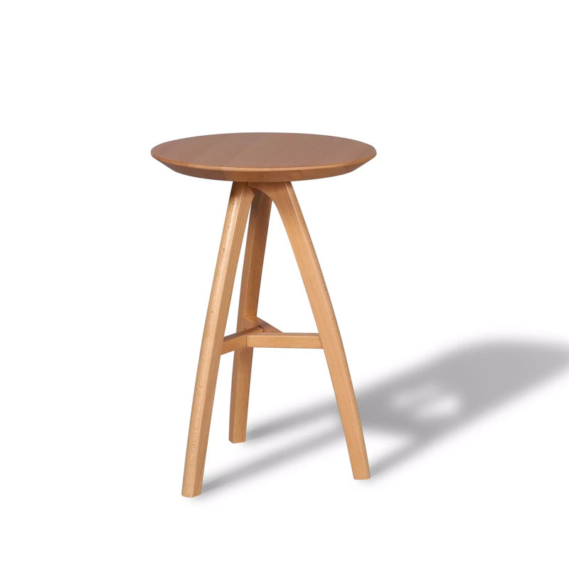 Table de bout Mid Century, Hêtre naturel