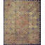 Antique Allover Floral Wool & Cotton Hooked - Loop Pile Ivory Beige Cream White 1920s Rug