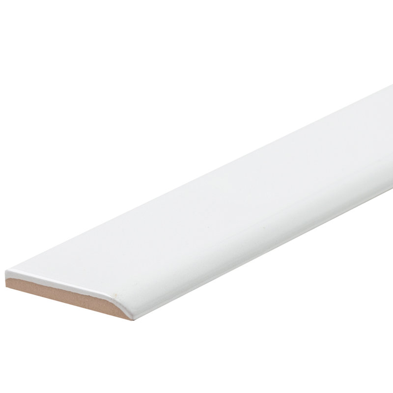 Chronos 2'' x 10'' Calacatta Gold Ceramic Bullnose