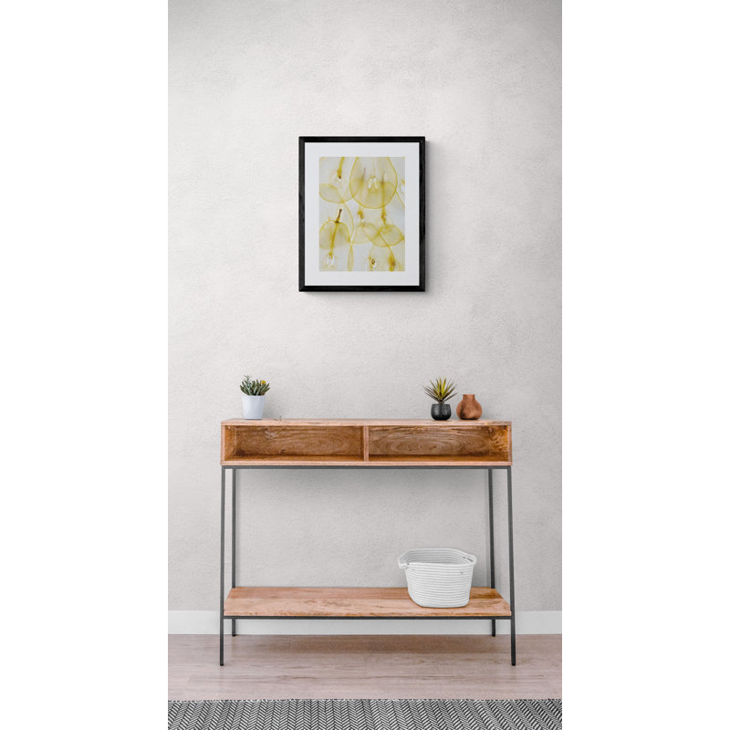Pear Slices Print by Harold Davis, Black Framed Canvas, 33" H x 25" W