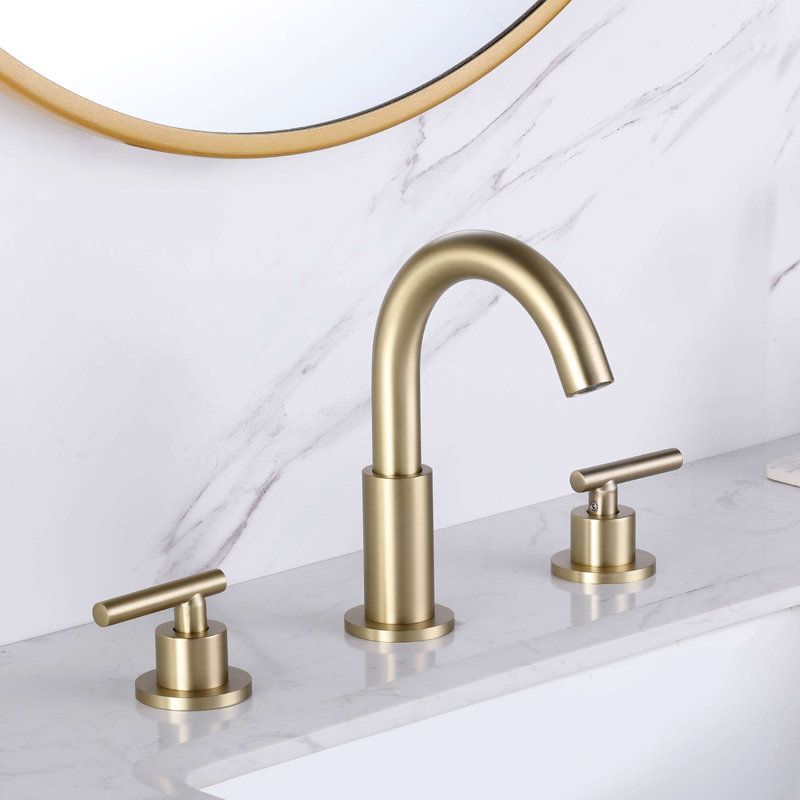 2-handle Bathroom Faucet, Gold
