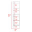 Bathroom Cabinet With Four Shelves And Single Door - Structure Chic Style